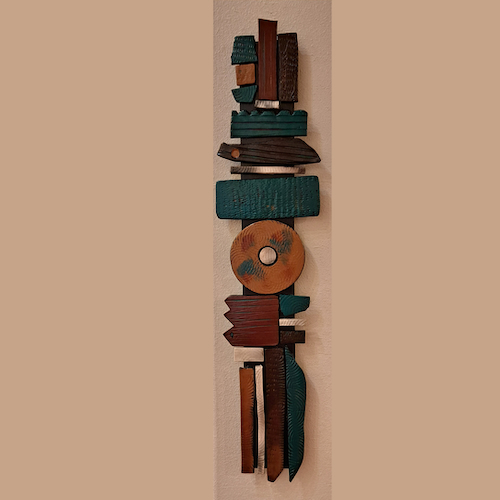 Click to view detail for RC-042 Ceramic Wall Sculpture Large Shards $380